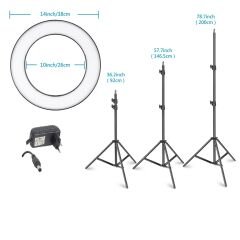 RENKSAN 14 inç Youtuber Video Oda Çekimleri İçin Ring Light Sürek