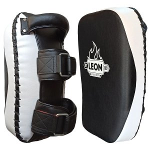 Leon Strong Kick Boks ve Muay Thai Darbe Yastığı Siyah Beyaz
