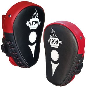 Leon Ultimate Hakiki Deri Boks ve Kick Boks El Lapası Ellik Kırmızı