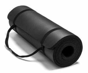 Delta Egzersiz, Yoga ve Pilates Minderi 15 mm. Siyah Renk