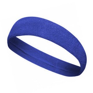 Sporcu Havlu Kafa Bandı, Alın Ter Bandı Headband Mavi