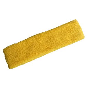 Sporcu Havlu Kafa Bandı, Alın Ter Bandı Headband Sarı