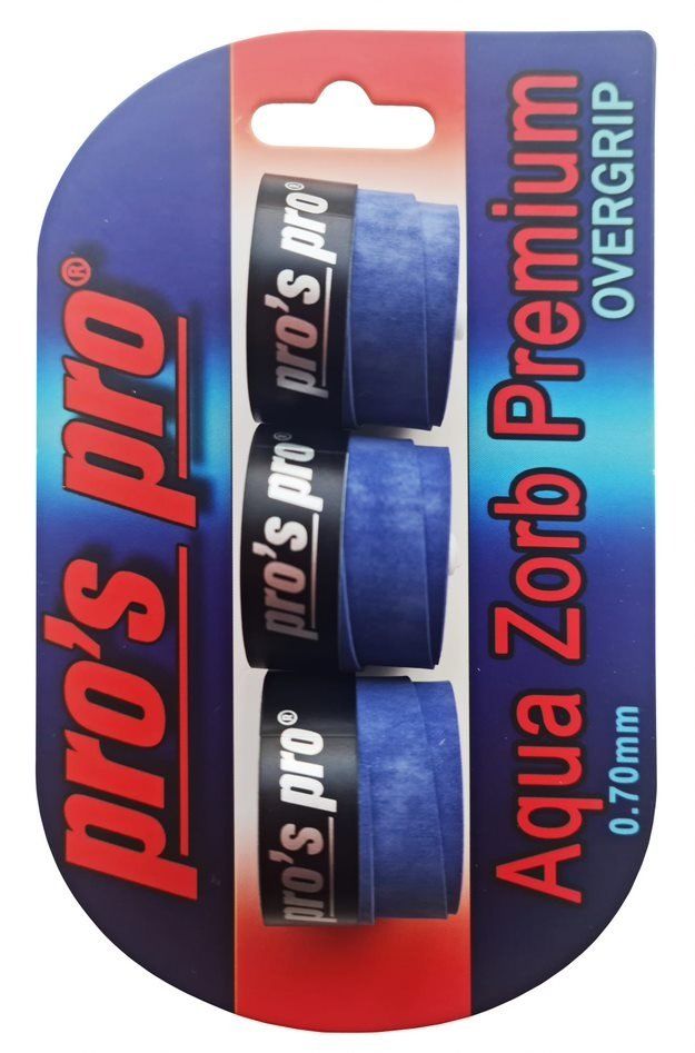 Pros Pro Aqua Zorb Premium 3lü Overgrip Mavi