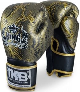 Top King Hakiki Deri Snake Kick Boks ve Muay Thai Eldiveni 14