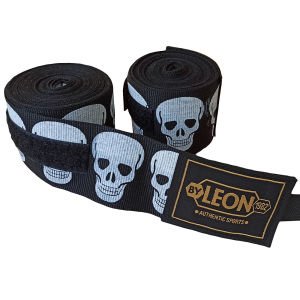 Leon Big Skulls Kuru Kafa 5 Metre Boks Bandajı Siyah