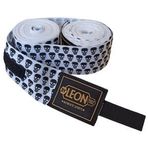 Leon Mini Skulls Kuru Kafa 5 Metre Boks Bandajı Beyaz
