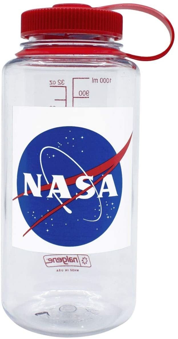 Nalgene 32 Oz Nasa Logo Tritan Suluk Matara 1 Litre Şeffaf