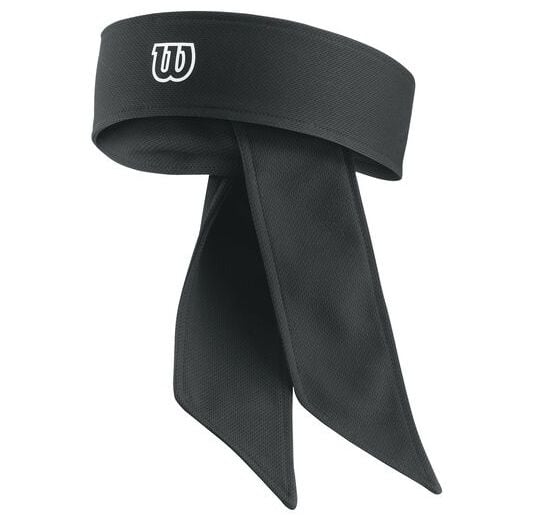 Wilson Dri Fit Head Tie Bandana Tenisçi Kafa Bandı Siyah