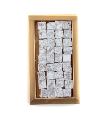 Çifte Kavrulmuş Antep Fıstıklı Lokum - Büyük Kurumsal Kutu - Gold