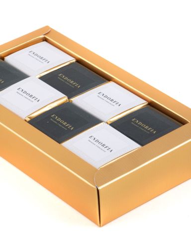 Mix Madlen Beyaz Siyah Büyük Kurumsal Kutu Gold