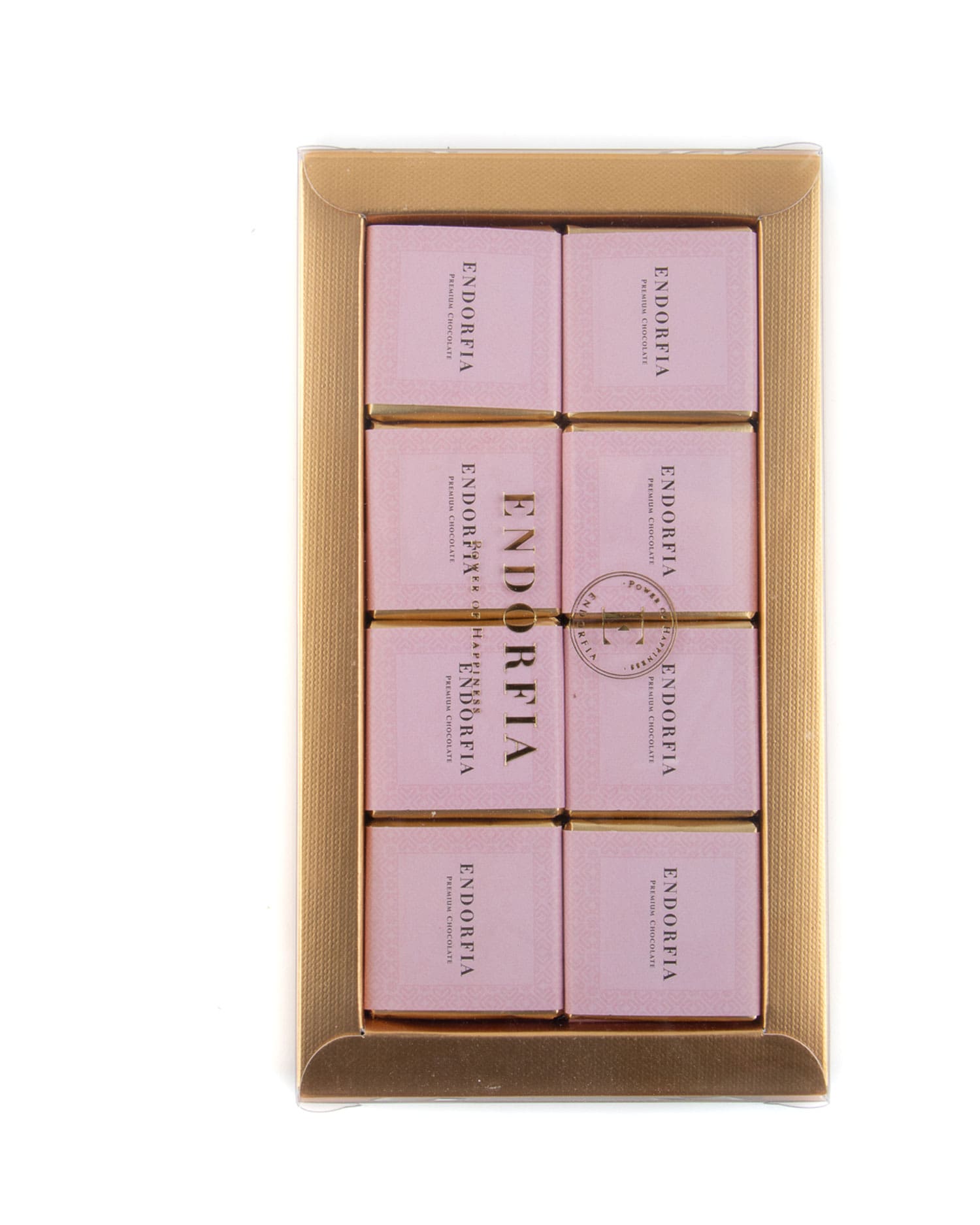 Sütlü Madlen Pembe - Büyük Kurumsal Kutu Gold