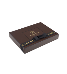 Twin Premium Fıstıklı Kalp Çikolata & Kahve Kırmızı-Gold-Kahverengi