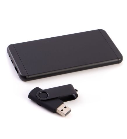 Kişiye Özel İsimli Powerbank Metal USB Siyah - Premium Kahve - Teknolojik Hediyeler