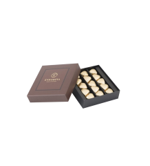 Single Modern Fıstıklı Kalp Çikolata Gold-Kahverengi