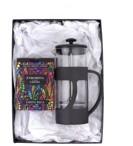 500 Ml French Press ve 100 gr Kostarika Kahve