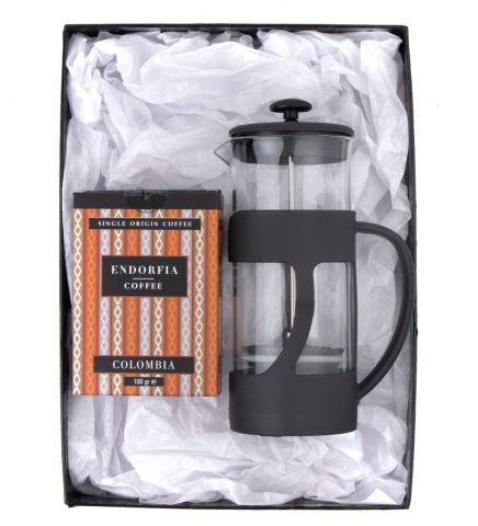 500 Ml French Press ve 100 gr Kolombia Kahve