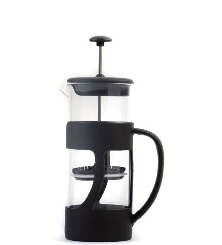 500 Ml French Press ve Single slim Gül Yapraklı Lokum Siyah