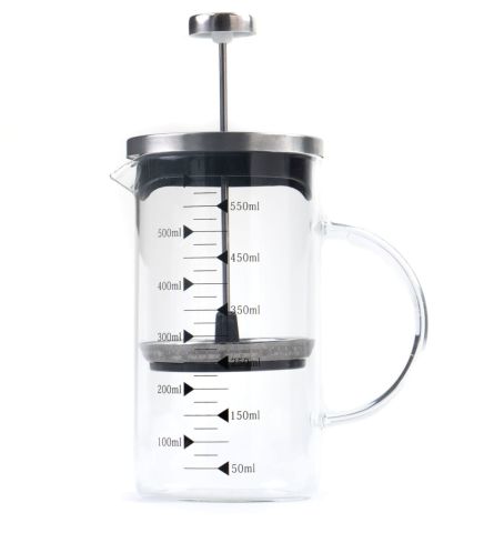 Borosilikat 600 Ml French Press ve Türk Kahvesi Siyah