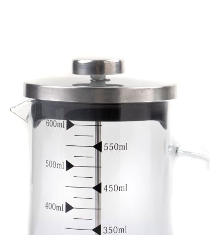 Borosilikat 600 Ml French Press ve Türk Kahvesi Siyah