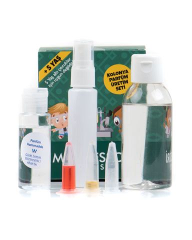 Montessori Parfüm Üretim Böğürtlen Draje - 50ML 80c Sprey Kolonyalı Set Lüks Taslama Kapaklı Hediye Kutusu