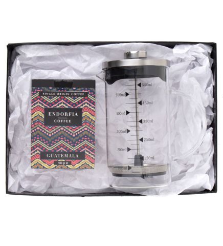 Borosilikat 600 Ml French Press ve 100 gr Guatemala Kahve