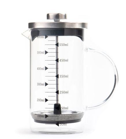 Borosilikat 600 Ml French Press ve Single Slim Mix Madlen Gold