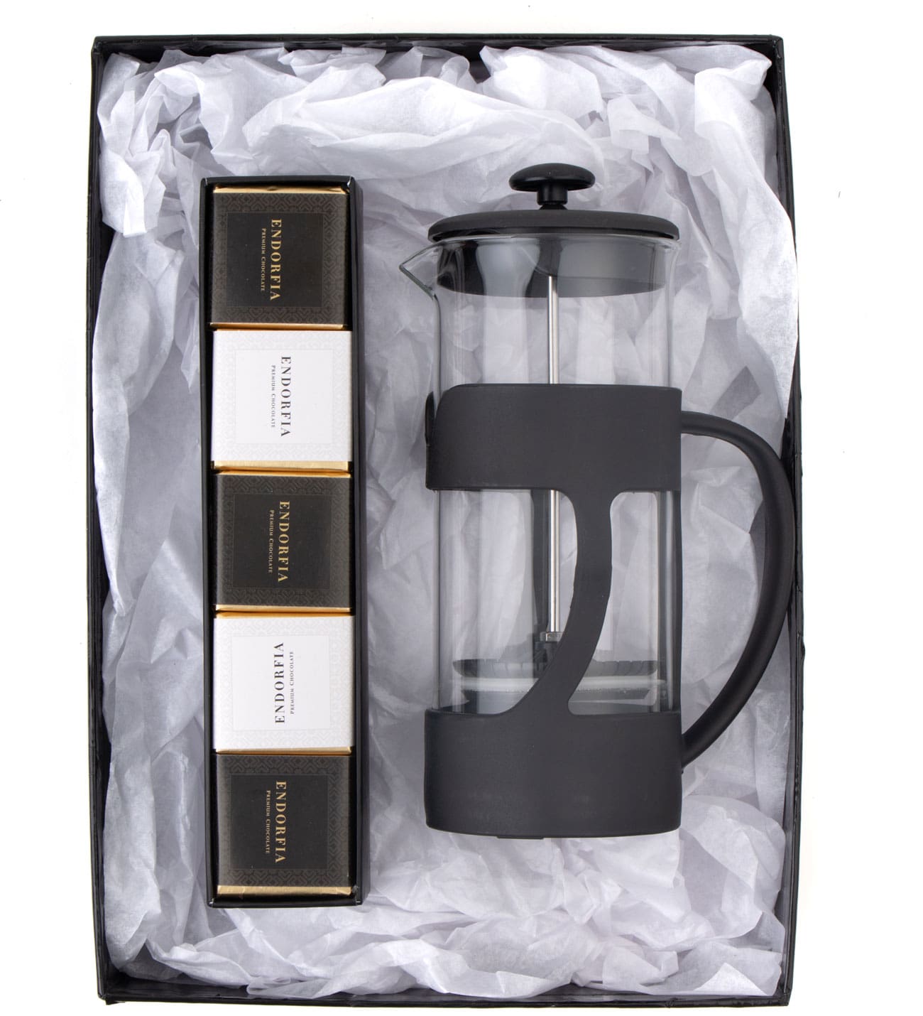 500 Ml French Press ve Single Slim Mix Madlen Siyah