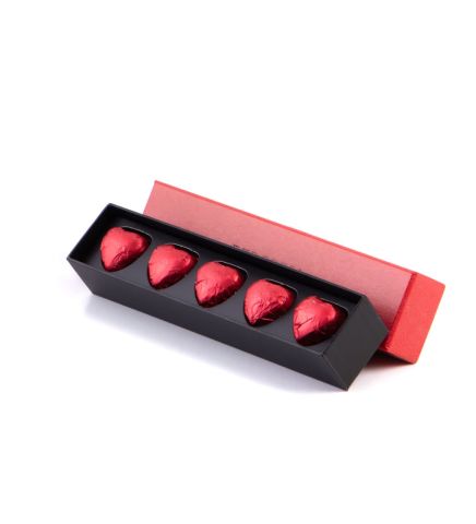 Single Slim Fıstıklı Kalp Çikolata - Termoderi Kapaklı Defter