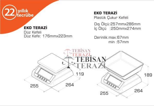 EKO 15 KG X 0,5 GR TARTIM TERAZİSİ