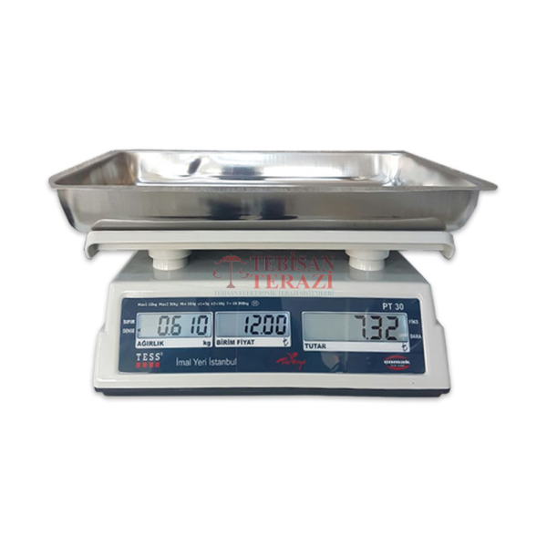 PT-30 KG X 5 / 10 GR FİYAT HESAPLAMALI  TERAZİ