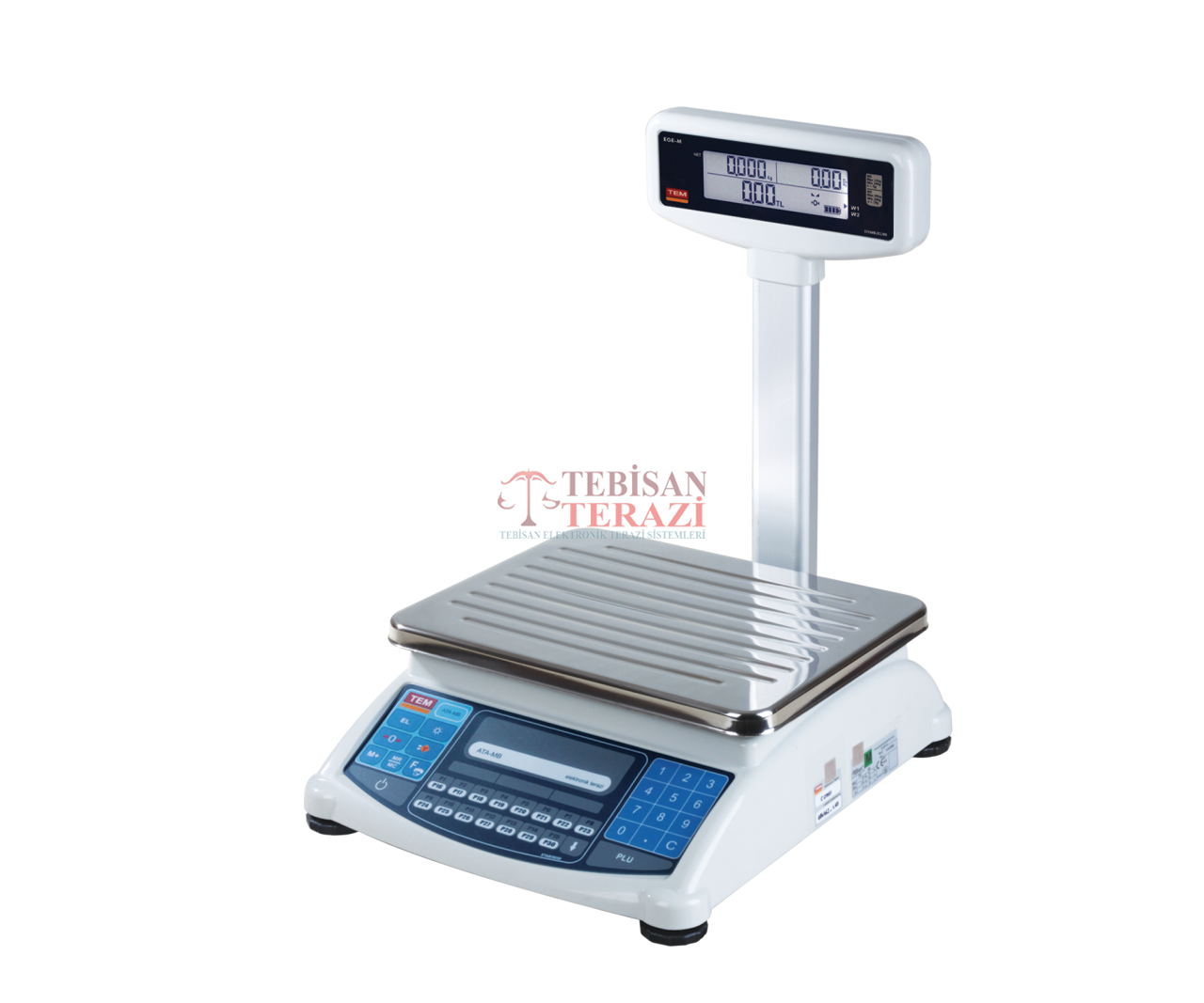 ATA BOYUNLU LCD 15 KG X 2 / 5 GR FİYAT HESAPLAMALI TERAZİ