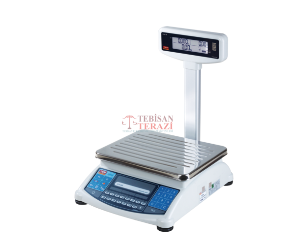 ATA BOYUNLU LCD 15 KG X 2 / 5 GR FİYAT HESAPLAMALI TERAZİ
