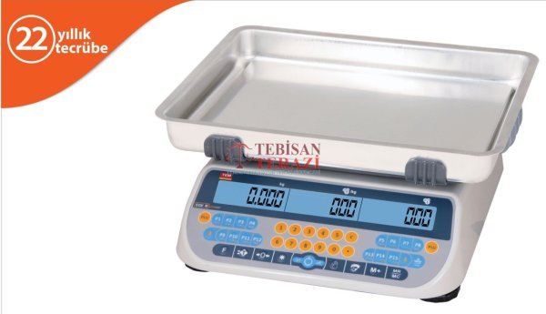 SRP LCD 15 KG X 2 / 5 GR FİYAT HESAPLAMALI TERAZİ