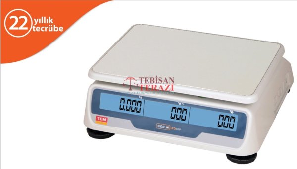 SRP LCD 15 KG X 2 / 5 GR FİYAT HESAPLAMALI TERAZİ