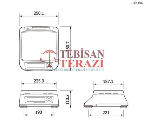 SW-2 3 KG X 0,1 GR TARTIM TERAZİSİ