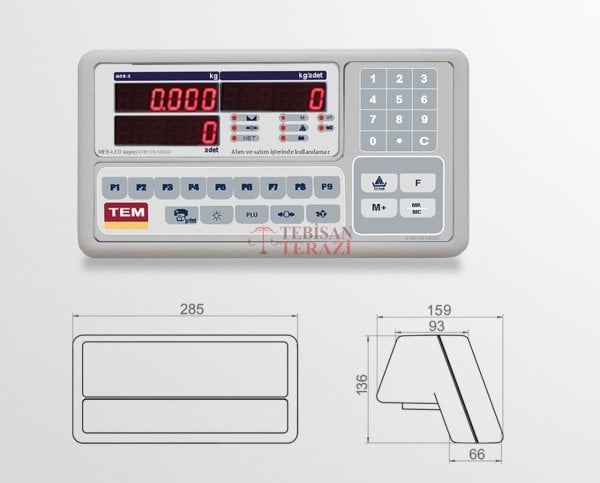 MEB 28X35 SERİSİ 60 KG X 2 GR SAYICI TERAZİSİ