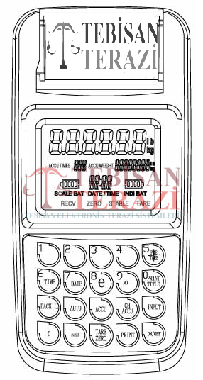 CSH-WP 3 TON X 1 KG YAZICILI VİNÇ BASKÜLÜ