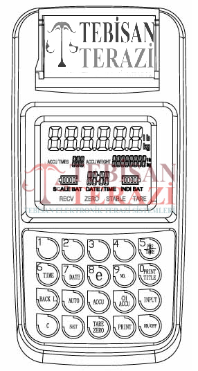 CSH-WP 10 TON X 5 KG YAZICILI VİNÇ BASKÜLÜ