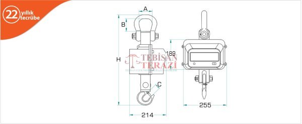 CSH-SH 10 TON X 5 KG VİNÇ BASKÜLÜ