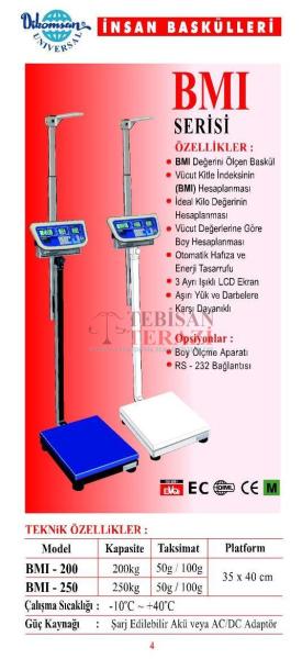 BMI 200 KG X 50 GR 35 X 40 BMI BADY BASKÜL