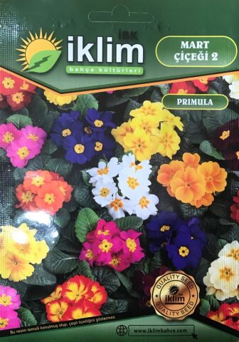 Mart Çiçeği Çiçek Tohumu 2 - Primula Acaulis (~ Takribi 30 Tohum)