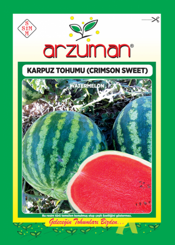 CRİMSON SWEET KARPUZ TOHUMU 10 GR ORT 100 AD TOHUM