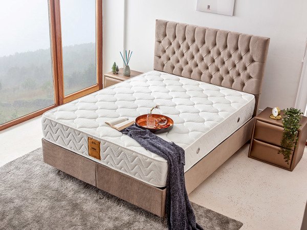 Relax Yatak 90X190 Tek Kişilik Orta Sert Beş Yıldızlı Otel Yatağı Lüks Yatak Çift Taraflı 28 Cm