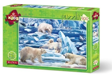 Art Kids Puzzle Белые медведи 200 деталей