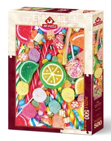 Художественный пазл Цветные конфеты Пазл из 500 деталей