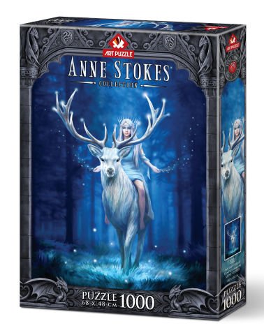 Rompecabezas de arte Anne Stokes Bosque de fantasía Rompecabezas de 1000 piezas