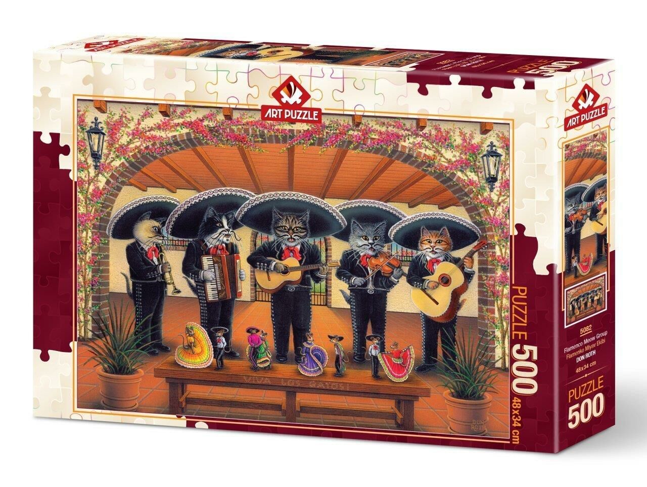 Art Puzzle Flamenco Meow Team 500 Teile Puzzle