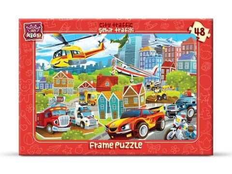 Art Çocuk Puzzle 48 Parça Şehir Trafiği