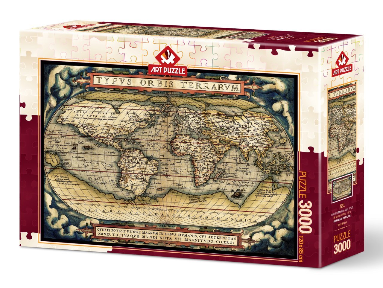Art Puzzle The First Modern Atlas,1570 3000 Piece Puzzle