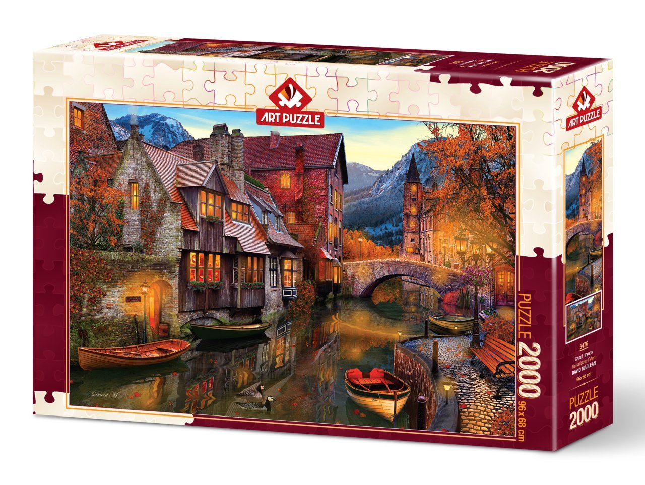 Art Puzzle Canal-Length Houses 2000 Piece Puzzle